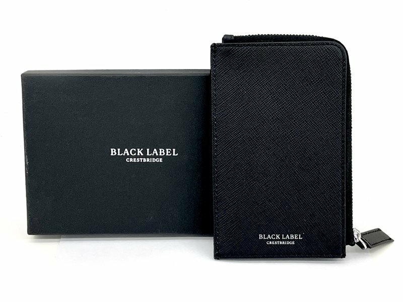 BLACK LABEL CRESTBRIDGE ブラックレーベル クレストブリッジ エンボスCBハード スマートウォレット パスケース カードケース