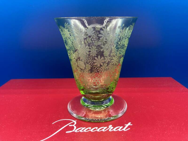 【保管品　箱なし】Baccarat バカラ　★エリザベス　グリーン　★リキュール ワイン　★サイズ 62mm×高さ73mm