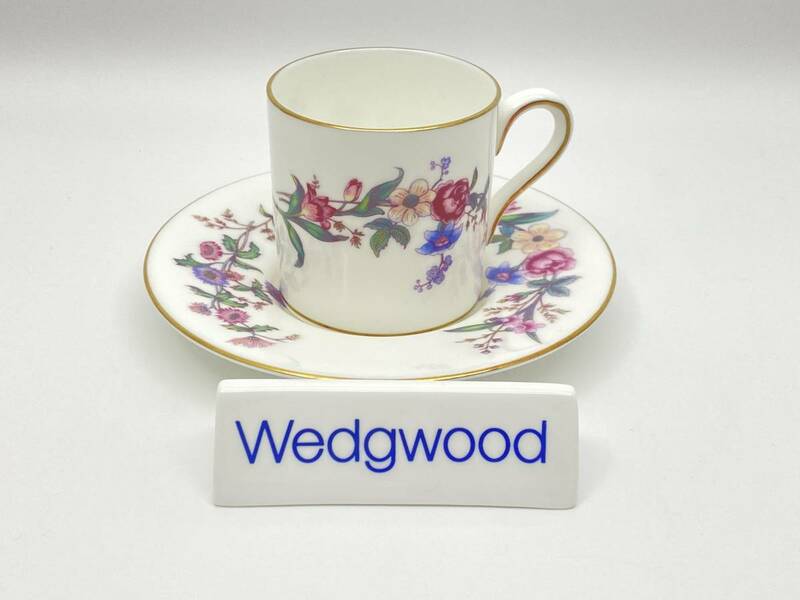 WEDGWOOD ウェッジウッド DEVON SPRAY Espresso Cup & Saucer W4076 デヴォンスプレー エスプレッソカップ＆ソーサー W4076 *T600