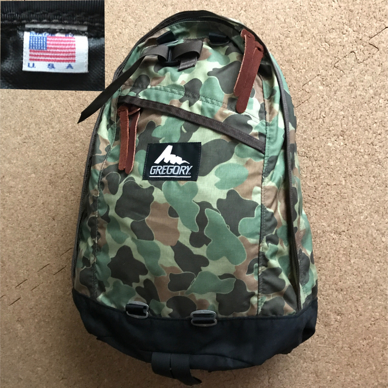 【USA製】2008年モデル GREGORY デイパック DAY PACK 22L WW2カモフラ 迷彩 アメリカ軍 生産終了 廃盤 希少 旧タグ 【アメリカ製 米国製 】