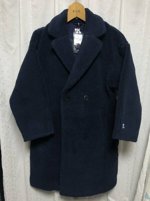 新品 Helly Hansen Wmns Fiberpile Chester Coat M 定価28,600円 Navy コート モコモコ ヘリーハンセン ノースフェイス north jkt ダウン