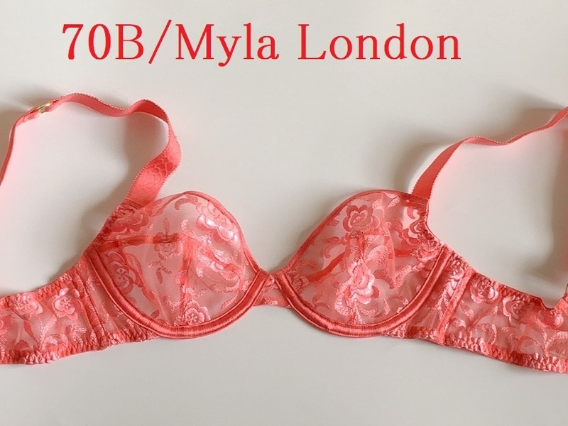 70B☆MYLA　LONDON　マイラ　UK超高級ブランド ブラ　ピンク