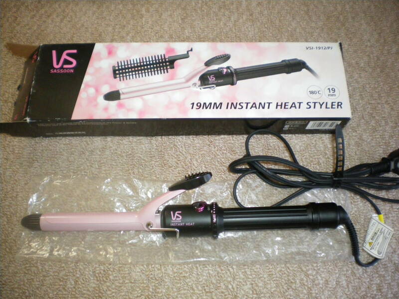 ほぼ未使用★ヴィダルサスーン ヘアアイロン VSI-1912 小泉成器製 全国定形外510円発送可能