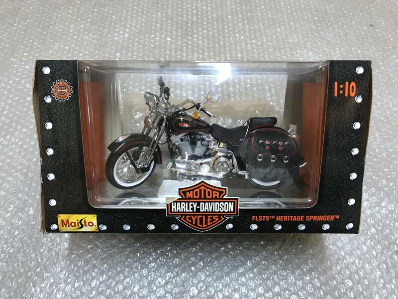 ☆SALE☆ Harley Davidson ハーレー 1998 FLSTS ヘリテイジ スプリンガー 1/10 Maisto ミニカー HERITAGE SPRINGER ソフテイル Softail EVO