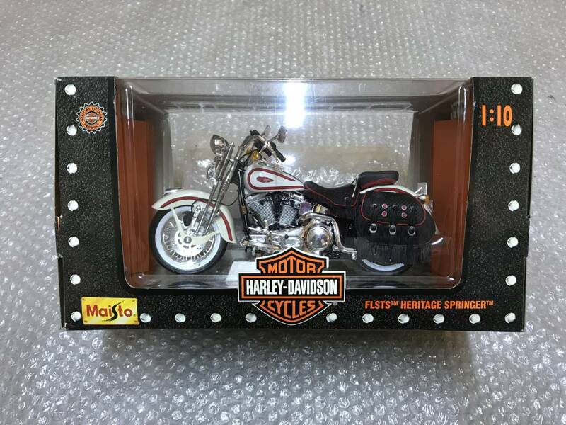 ☆SALE☆ Harley Davidson ハーレー 1997 FLSTS ヘリテイジ スプリンガー 1/10 Maisto ミニカー HERITAGE SPRINGER ソフテイル Softail EVO