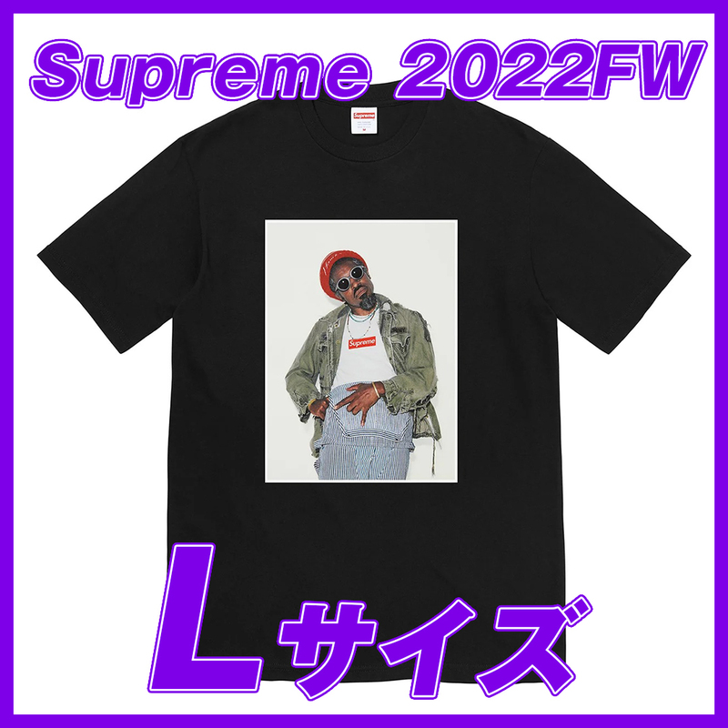 1762　Supreme _Andre_ 3000 Tee(Black) L / シュプリーム　アンドレ３０００Tee　黒 Lサイズ 2022FW