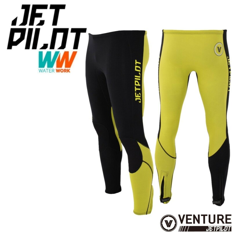 ジェットパイロット JETPILOT 2023 ウェットスーツ 送料無料 ベンチャー パンツ ブラック/イエロー L JA22153 ジェット SUP