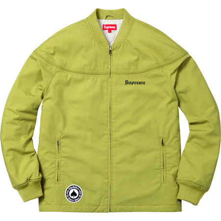 Supreme シュプリーム 2017ss 17ss コラボ Thrasher Poplin Crew Jacket ジャケット Pea Green S 正規品 新品半タグ付き 即決 スラッシャー
