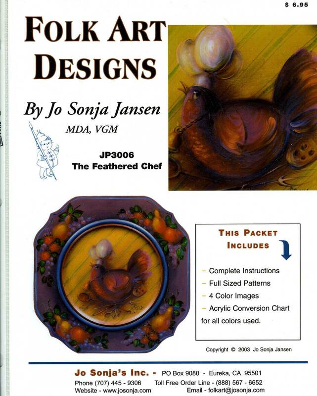 ★トールペイント パケット The Feathered Chef / Jo Sonja Jansen ジョソーニア 未使用品