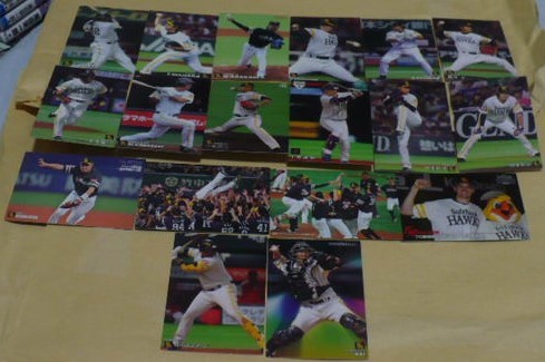 2005～25カルビープロ野球チップスカード福岡ソフトバンクホークス(川﨑・本多・千賀・柳田・甲斐他)37枚セット ベースボールトレカ 枚数増