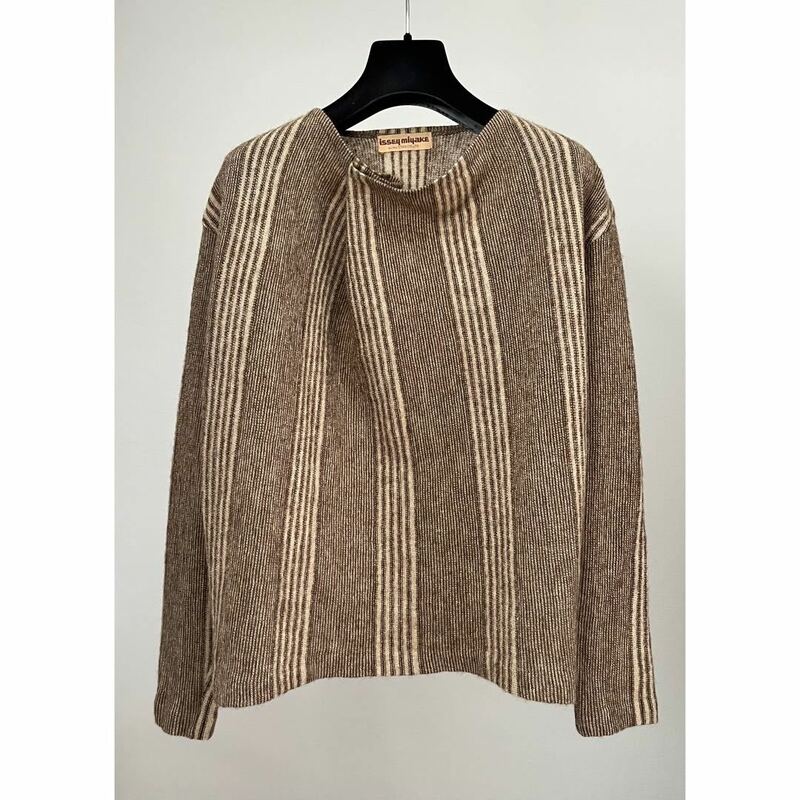 ISSEY MIYAKE 1980s PULLOVER KNIT col.MINED BROWN