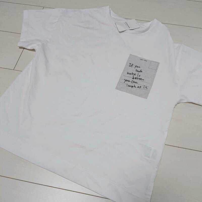 送料無料 未使用 レディース Tシャツ カットソー ホワイト jk014