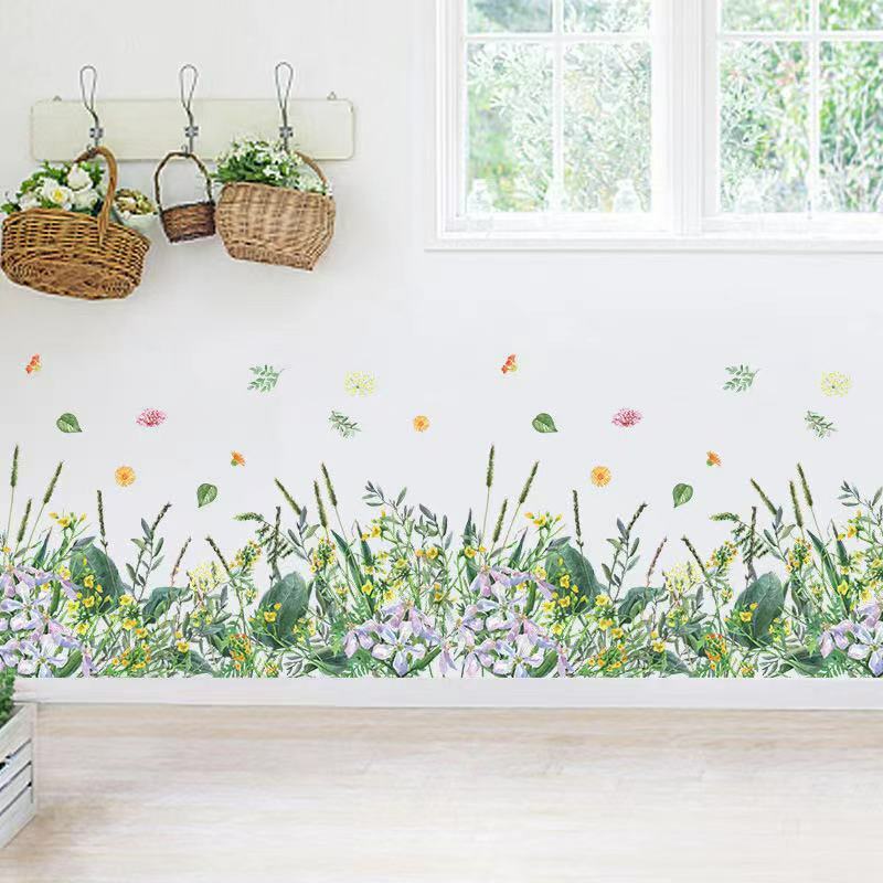 (NO.277）DIY剥がせる壁飾りウォールステッカー綺麗な仕上がり　草花