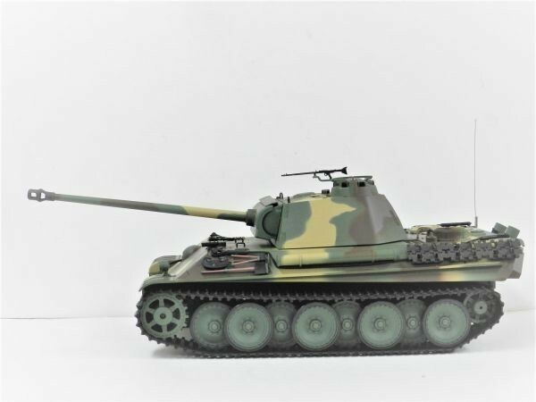 【赤外線バトルシステム付 対戦可能 塗装済み完成品戦車ラジコン】 Heng Long Ver.7.0 2.4GHz 1/16 戦車ラジコン パンサーG 3879-1