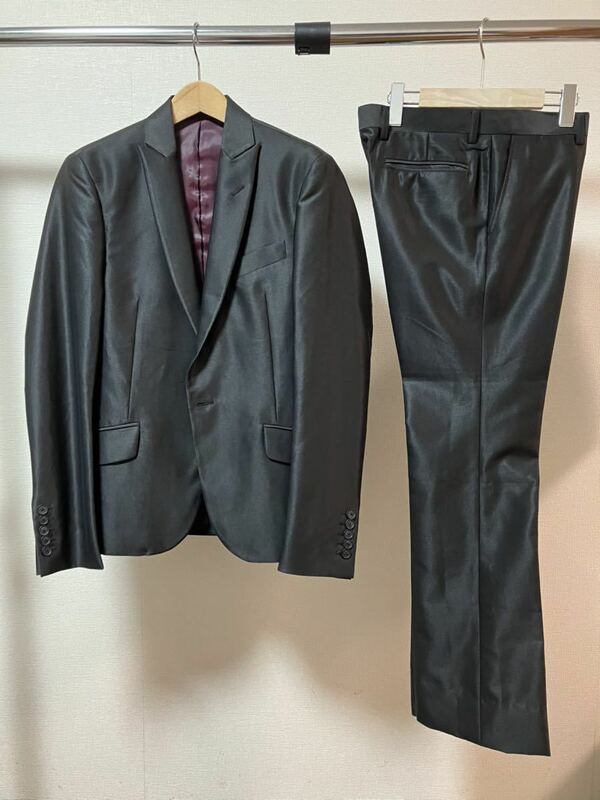 Roshell スーツ セットアップ ビジネス リクルート 成人式 二次会 黒