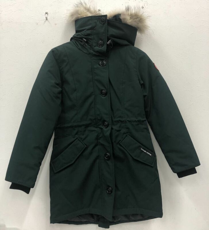 CANADA GOOSE カナダグース ダウンジャケット ROSSCLAIR PARKA FUSION FIT サイズ S 2580L 緑