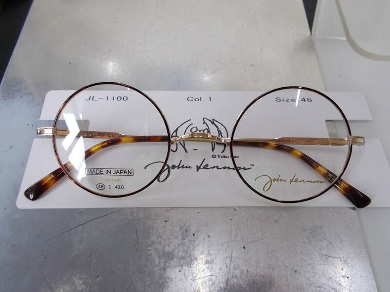 ジョンレノン John Lennon 丸眼鏡フレーム JL-1100-1 お洒落！ チタン製