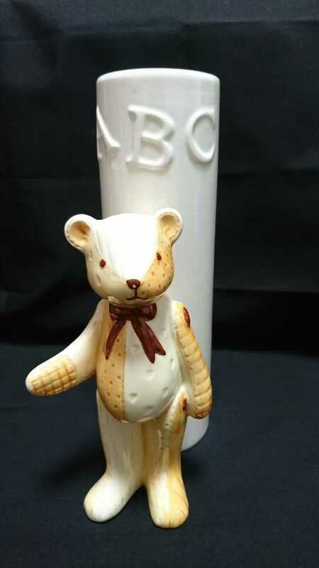 未使用保管品 seto craft 陶器花瓶 bear クマ 元箱なし 瀬戸焼　ゆうパック８０サイズ