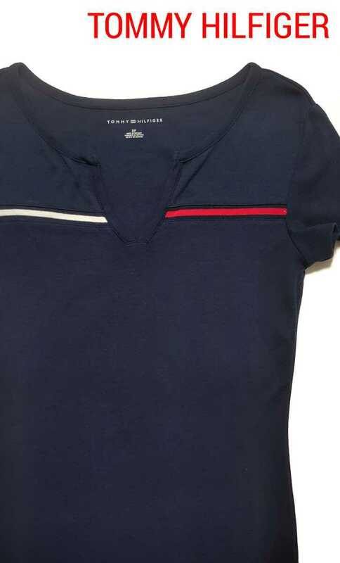 【美品】TOMMY HILFIGER(トミーヒルフィガー)レディースカットソーS