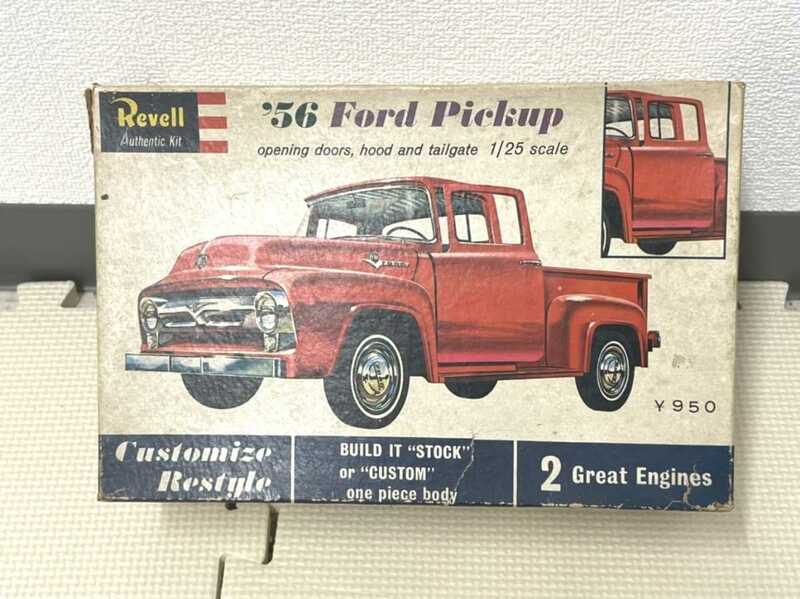 中古品　未組立　Revell Authentic Kit 56　Ford Pickup 1/25　希少　レア　年代物　当時物　プラモデル　571