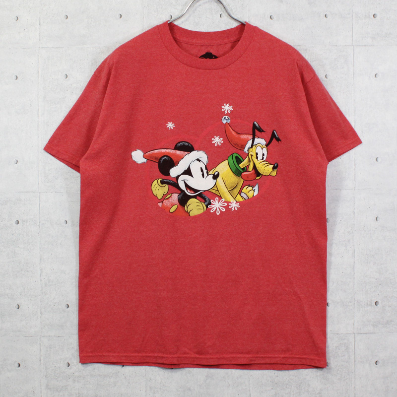 L / 古着 Tシャツ 半袖 Disney ディズニー ミッキー キャラクターTシャツ ヴィンテージ トップス SMO-2209010