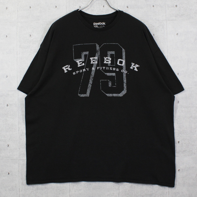 3XL / 古着 Tシャツ 半袖 リーボック Reebok プリント スポーツ フィットネス トップス SMO-2209006