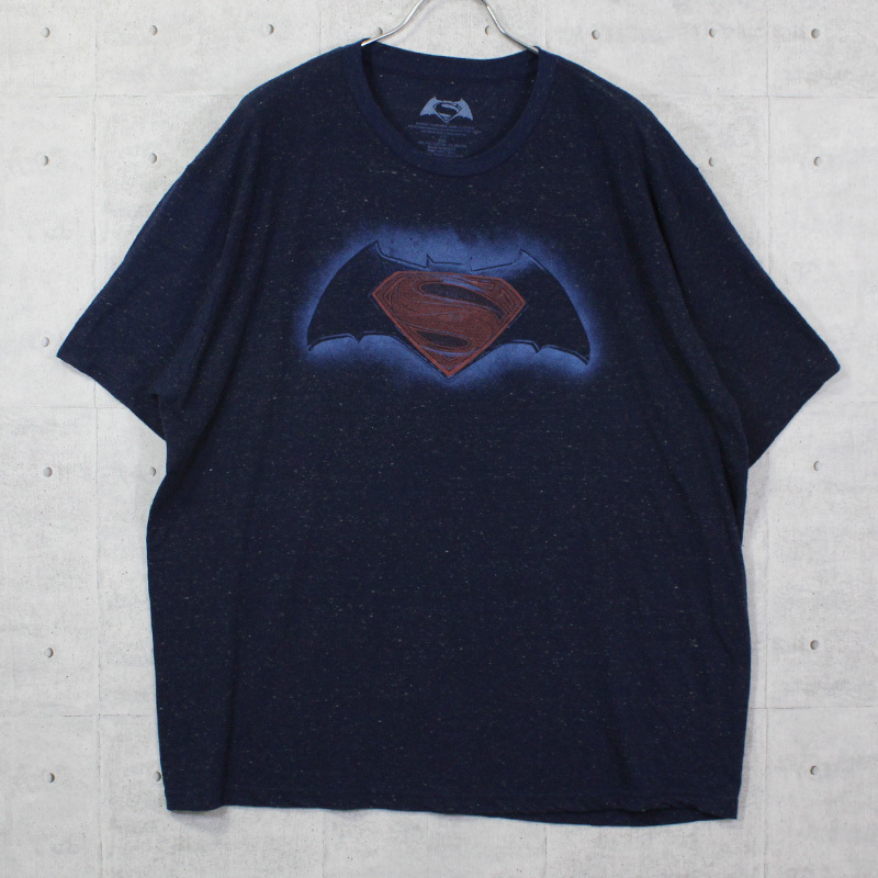 XXL【3XL相当】 / 古着 Tシャツ 半袖 バットマン vs スーパーマン 映画 ムービーTシャツ BATMAN vs SUPERMAN トップス SPO-2209082