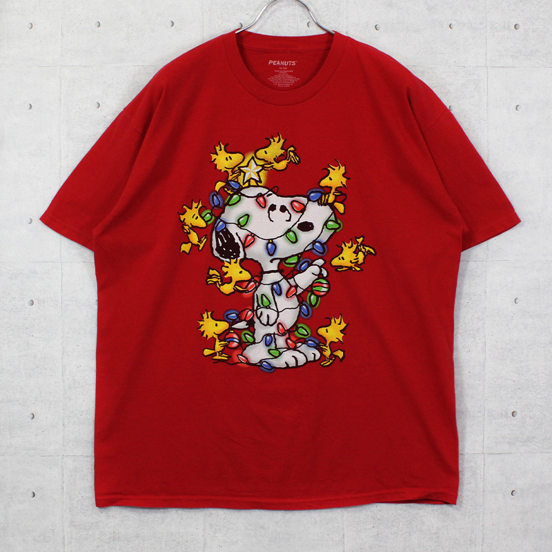 XL / 古着 Tシャツ 半袖 PEANUTS スヌーピー キャラクターTシャツ プリント トップス SPO-2209099