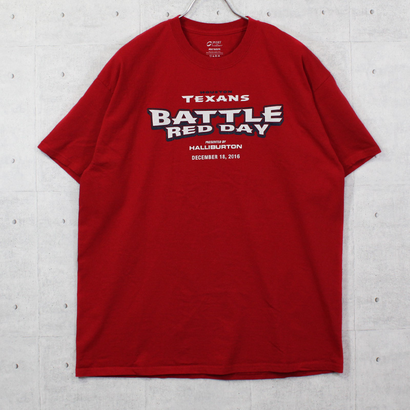 XL / 古着 Tシャツ 半袖 NFL ヒューストン テキサンズ BATTLE RED DAY スポーツ トップス SMO-2209022