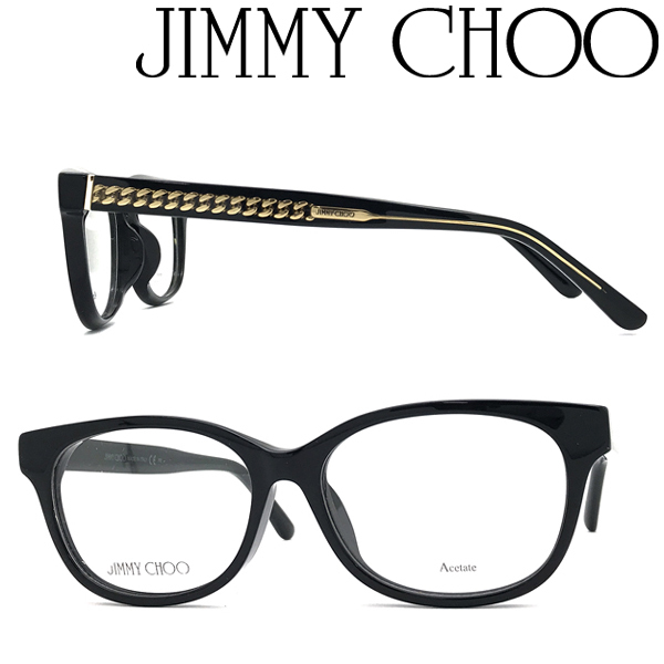 JIMMY CHOO メガネフレーム ジミーチュウ ブランド ブラック 眼鏡 00JC-198F-807