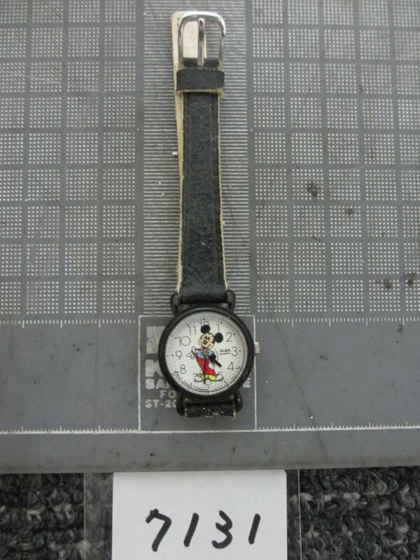 7131　　腕時計　ディズニー 　ミッキーマウス　ＡＬＢＡ　メンテナンス前提　　　