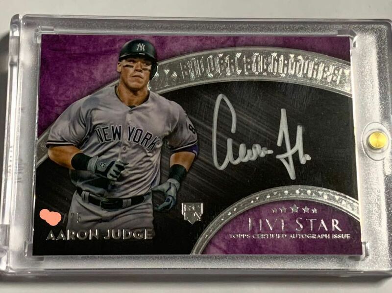 2017 topps five star aaron judge auto /25 RC