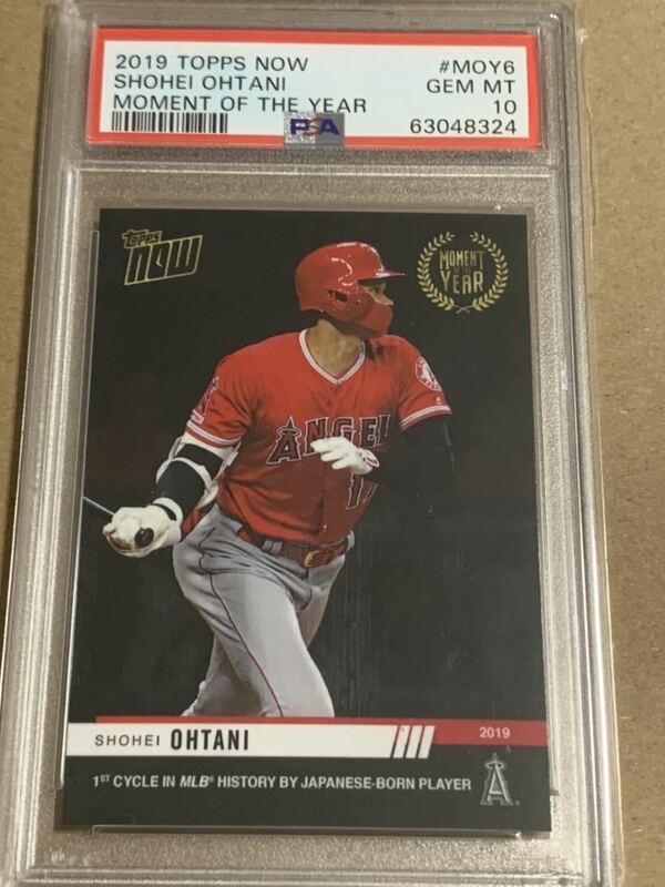 2019 topps now moy 大谷翔平　サイクル安打　psa10