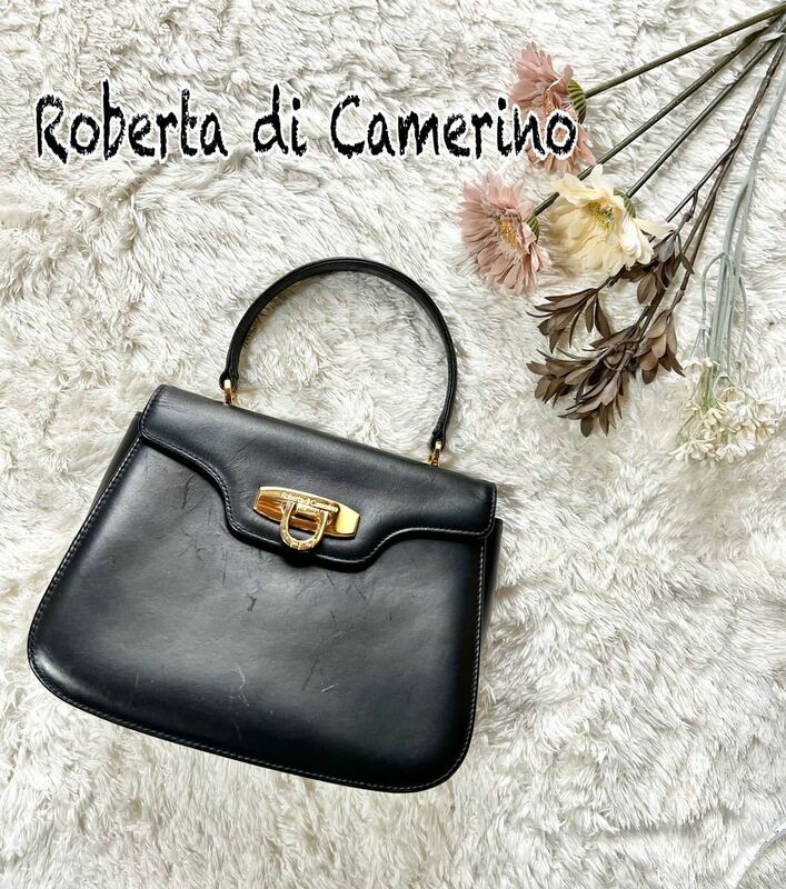 【訳あり】Roberta di Camerino レザー　ハンドバッグ