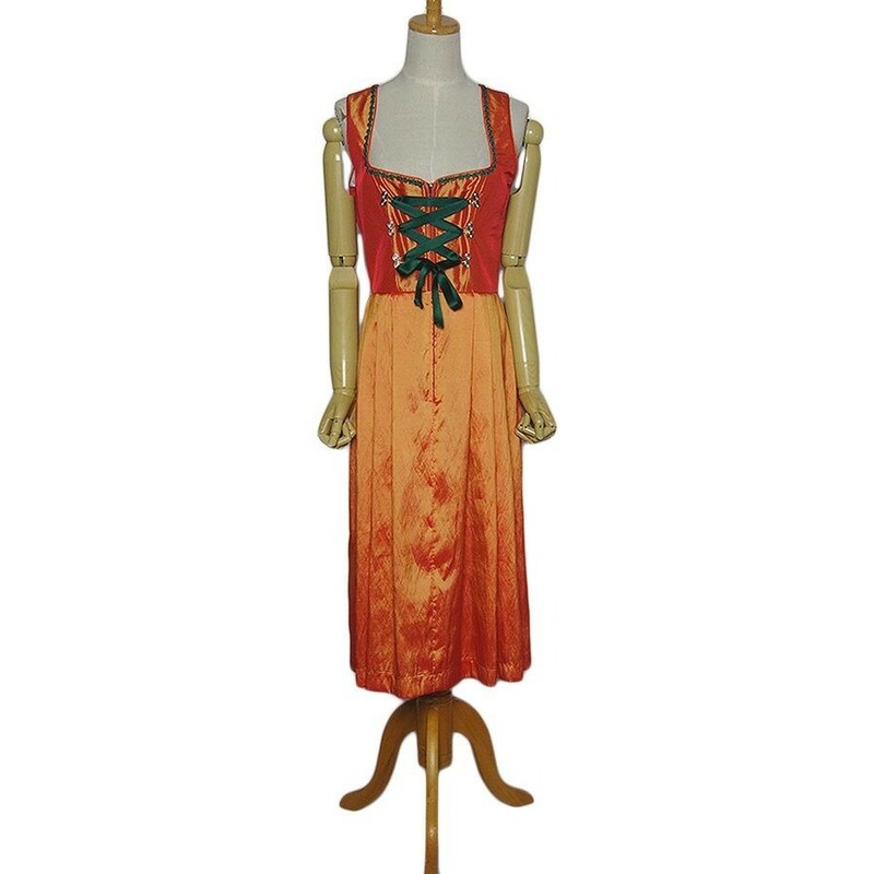 チロル ワンピース レディース M位 ヨーロッパ 古着 民族衣装 ディアンドル