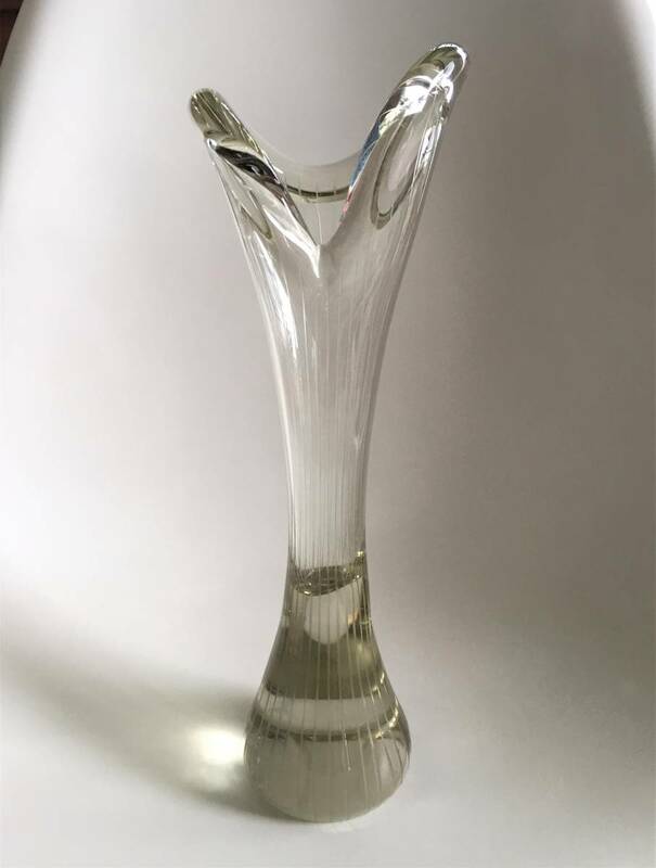 ◆Mikko Helander 花瓶 Humppila ガラス Finland購入品 検 北欧 Tapio Wirkkala スペースエイジ