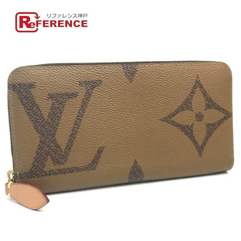 美品 LOUIS VUITTON ルイヴィトン M67687 モノグラムジャイアント ジッピーウォレット 長財布 レディース