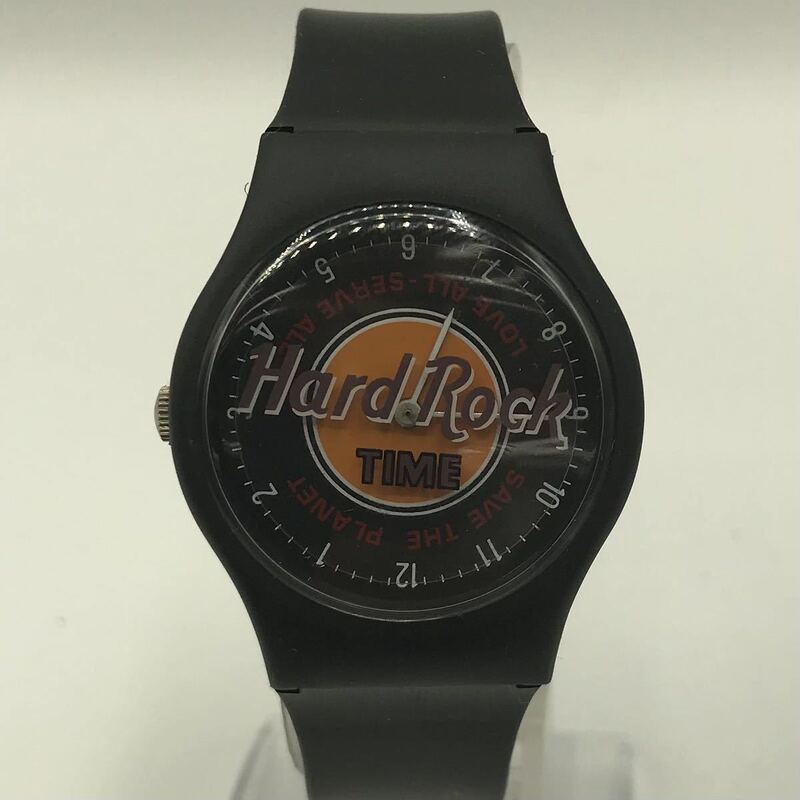 【ケース付き】 Hard Rock メンズ腕時計 腕時計 時計 クォーツ クオーツ ブラック BLACK 未稼働品 AN