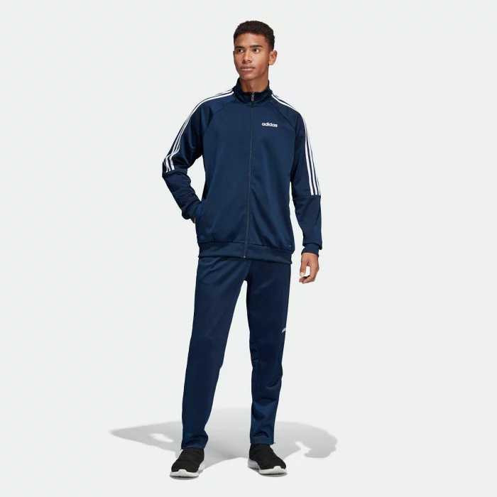 最値!定価8780円!新品!正規品!アディダス【adidas】セットアップ ジャージ トレーニングウエア 上下セット ネイビー/紺 Mサイズ 