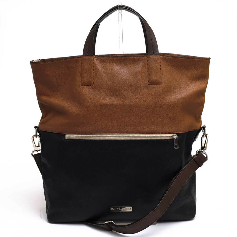 COACH コーチ トートバッグ 71292 Thompson colorblock foldover tote トンプソンカラー ブロック フォルドオーバー 牛革 カーフ