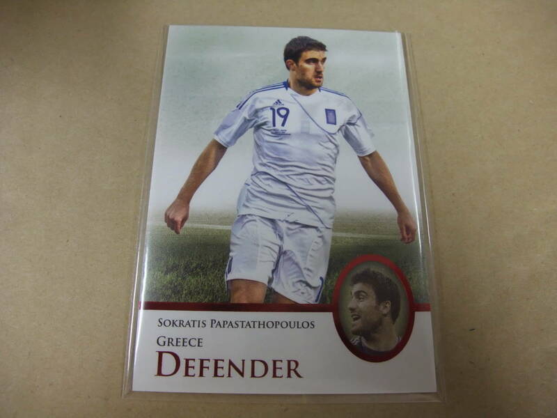 Futera UNIQUE 2013 P024 ソクラティス・パパスタソプーロス SOKRATIS PAPASTATHOPOULOS 赤パラレル DEFENDER カード サッカー ギリシャ