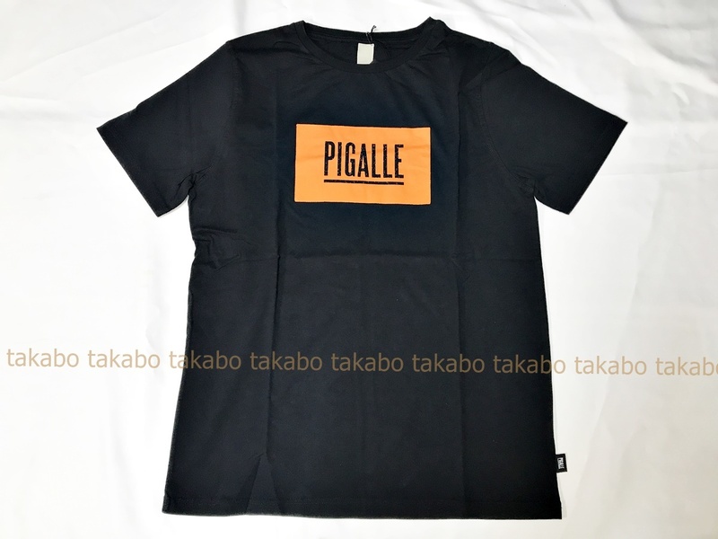 PIGALLE　ピガール×PORTER ポーター　ボックスロゴ　Tシャツ(S)