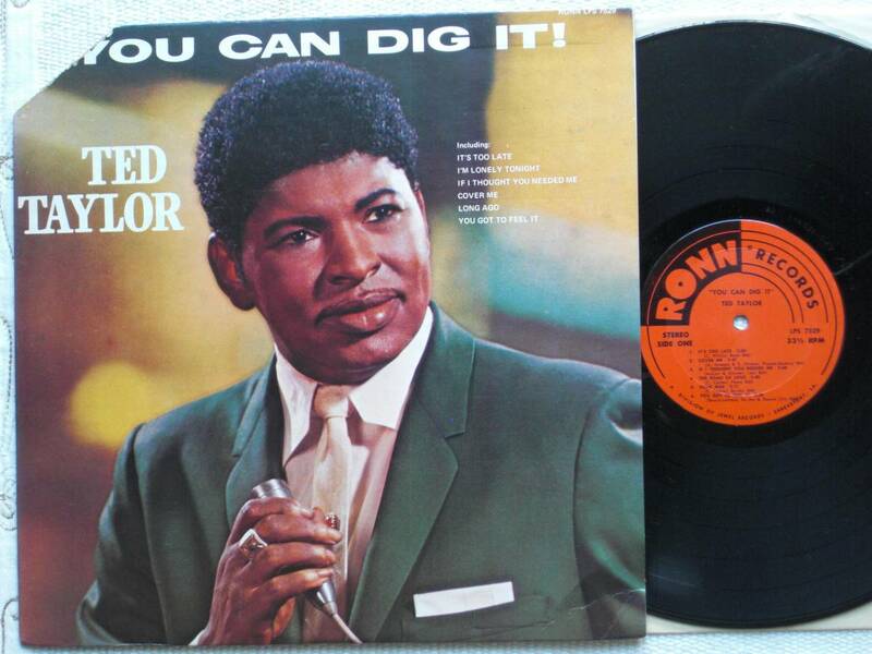 USオリジナル盤LP　Ted Taylor ／ You Can Dig It! 　　-Recorded At Fame Studios-　　(Ronn Records LPS 7529 )★