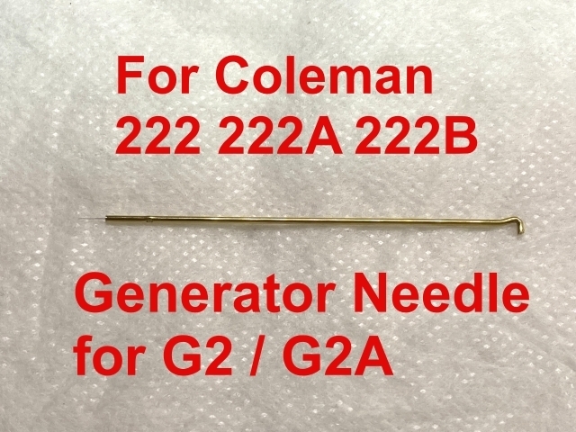 コールマン222/222A/222B用ジェネレーターニードル G2/G2Aのクリーニングワイヤー Coleman リプレースメント品