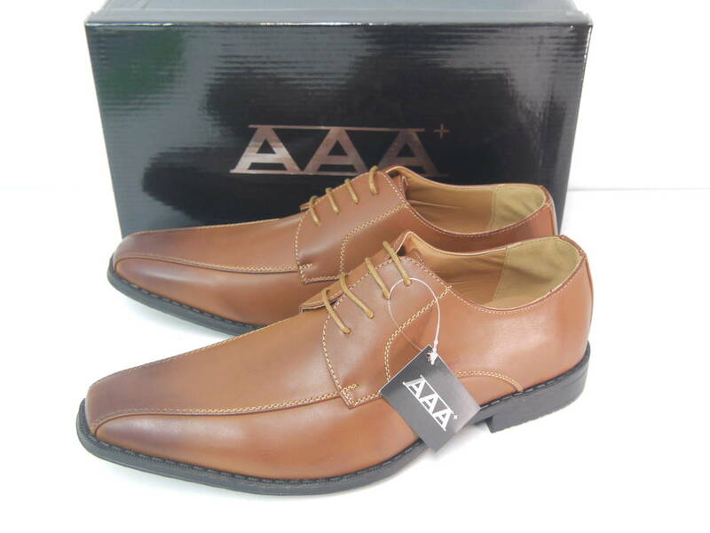 18 新品 訳有 AAA+ 48EEE（29.0） ビジネスシューズ LBR ライトブラウン 紳士靴 大きいサイズ メンズ