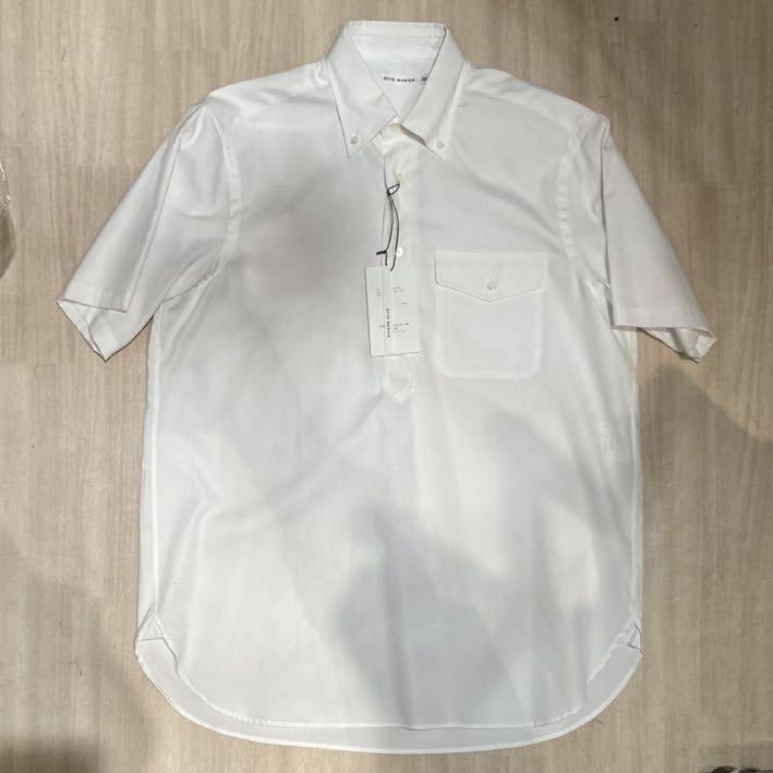 SCYE　FINX Cotton Oxford B. D Pullover Shirt サイ　半袖シャツ プルオーバーシャツ ボタンダウン SIZE40 白