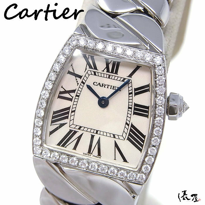 【国際保証書】カルティエ ラドーニャ ダイヤベゼル 極美品 SS レディース 時計 Cartier 俵屋