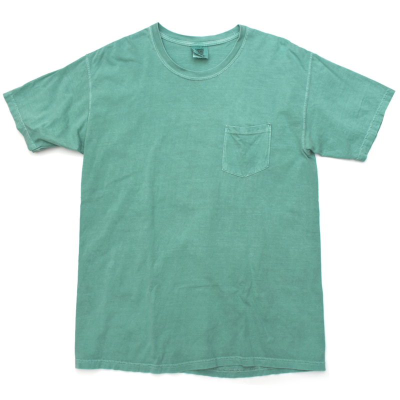 USA COMFORT COLORS コンフォートカラーズ ガーメントダイ ポケット Tシャツ グリーン size.L