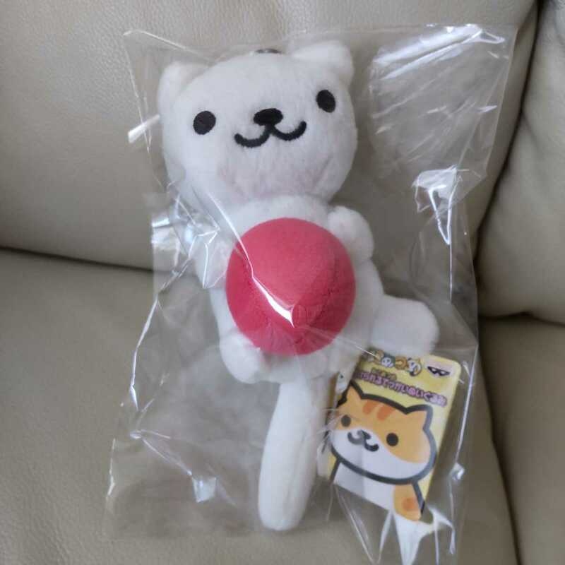 新品 非売品 ねこあつめ しろねこさん カバンに付けられるでっかいぬいぐるみ 白猫 しろねこ シロネコ ぬいぐるみ キーホルダー 猫 ネコ