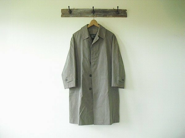 Burberry's Balmacaan Coat（1970s ～）バーバリーズ　バルマカーン　ステンカラー　Made in England　コットン100%　カーキ　ヴィンテージ